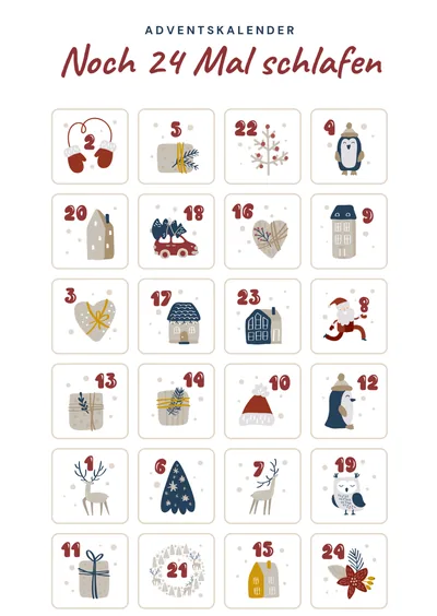 Postkarte Adventskarten, Motiv 01