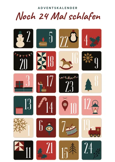 Postkarte Adventskarten, Motiv 03