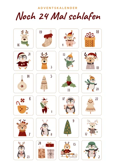 Postkarte Adventskarten, Motiv 04