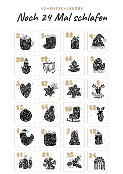 Postkarte Adventskarten, Motiv 06