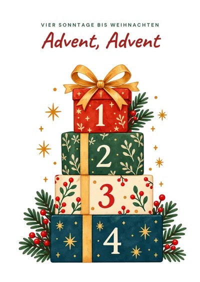 Postkarte Adventskarten, Motiv 09