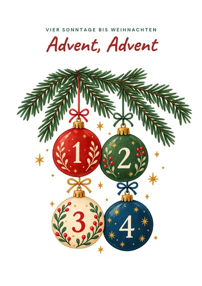 Postkarte Adventskarten, Motiv 10