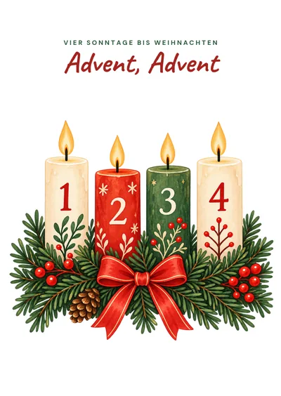 Postkarte Adventskarten, Motiv 11