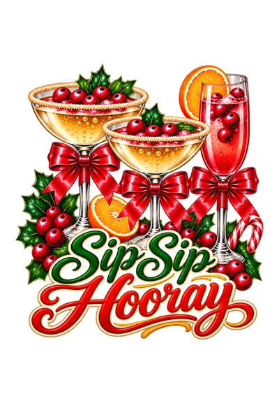 Postkarte Cocktail-Weihnacht, Motiv 02