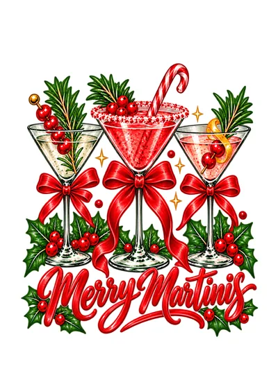 Postkarte Cocktail-Weihnacht, Motiv 04