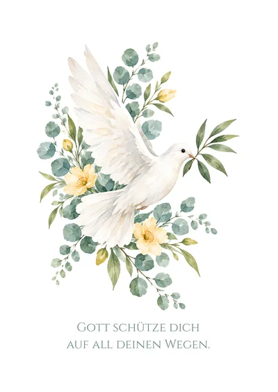 Postkarte Taufe, Motiv 04