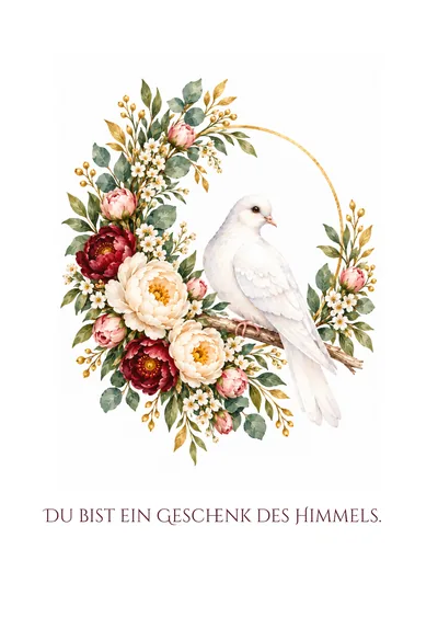 Postkarte Taufe, Motiv 06