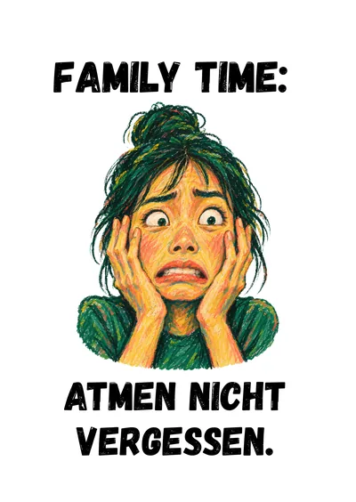 Postkarte Weihnachten mit Humor, Motiv 06