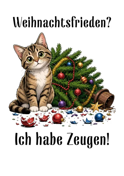 Postkarte Weihnachten mit Humor, Motiv 09