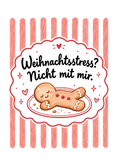 Postkarte Weihnachten mit Humor, Motiv 12